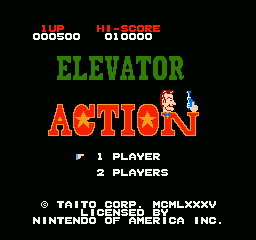 Elevator Action title screenshot